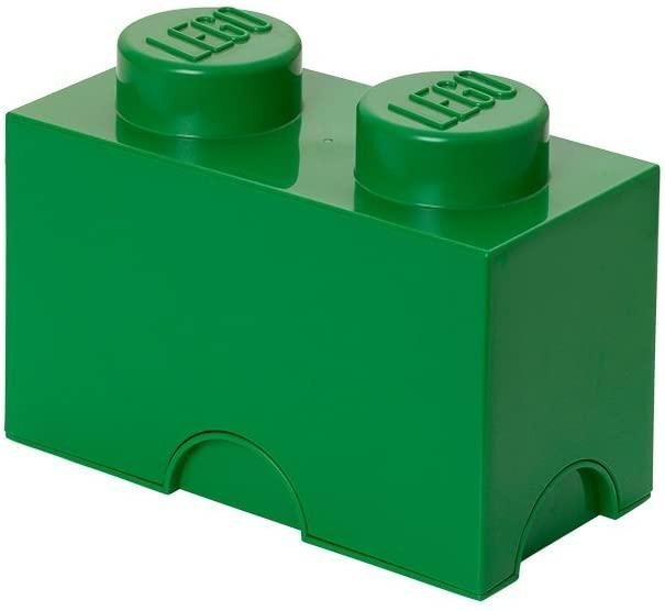Levně Úložný box LEGO 2 - tmavě zelený