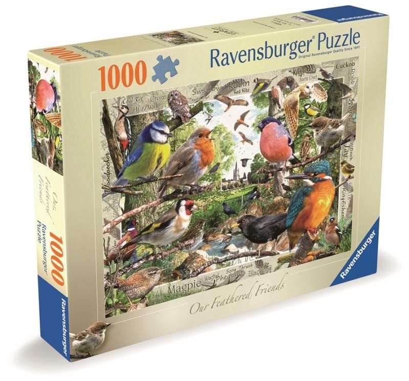 Levně Puzzle Naši opeření přátelé 1000 dílků