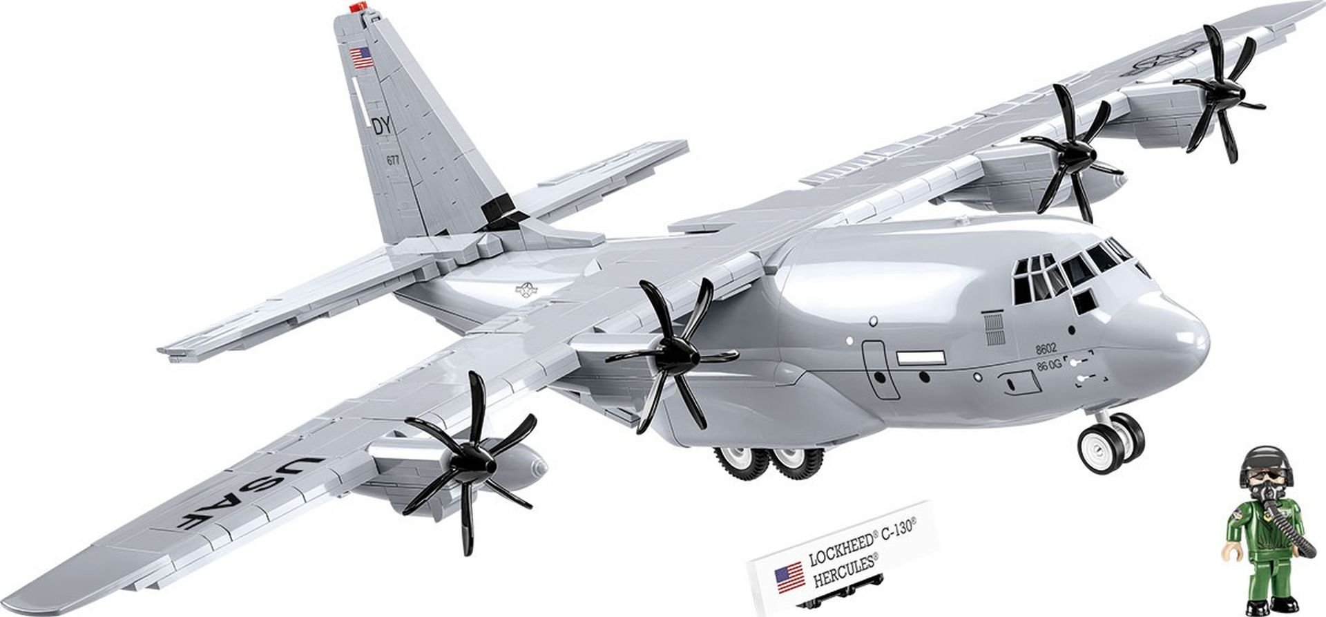 Levně COBI 5839 Armed Forces Lockheed C130 E Hercules, 1:61, 608 k, 1 f