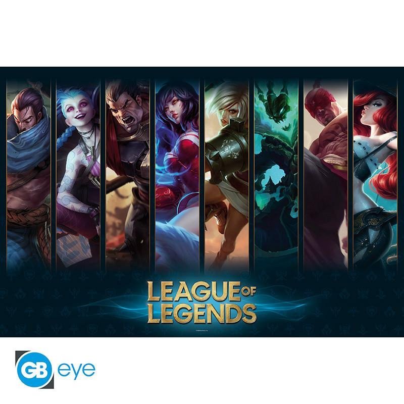 Levně League of Legends Plakát Maxi: Champions 91,5 x 61 cm