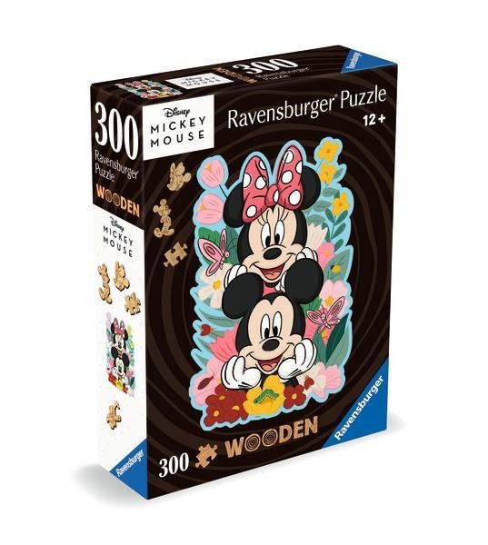 Levně Dřevěné puzzle Disney: Mickey a Minnie 300 dílků