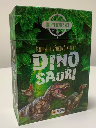 Levně Kniha a výukové karty Dinosauři - Objevujeme svět