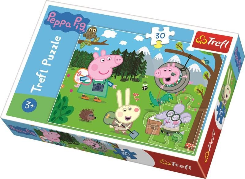 Levně Trefl Puzzle Peppa Pig v přírodě / 30 dílků