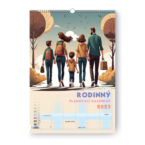 Levně Rodinný kalendář 2025 - nástěnný kalendář