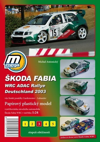 Levně Škoda Fabia WRC ADAC Rallie Deutschland 2003/papírový model - Michal Antonický