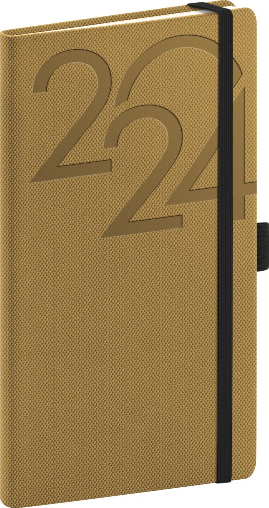 Levně Diář 2024: Ajax - zlatý, kapesní, 9 × 15,5 cm