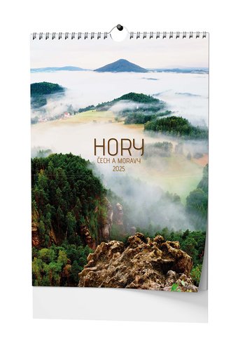 Levně Hory Čech a Moravy 2025 - nástěnný kalendář