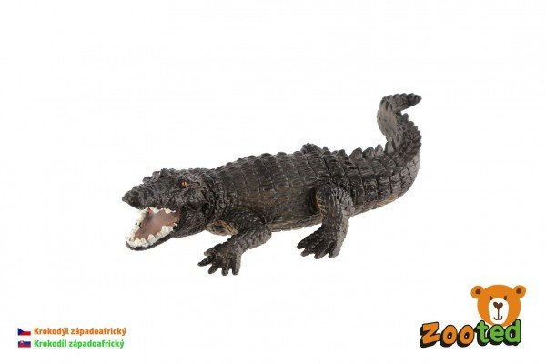 Krokodýl západoafrický zooted plast 17cm v sáčku