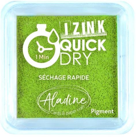 Levně Razítkovací polštářek IZINK Quick Dry rychleschnoucí - olivově zelený