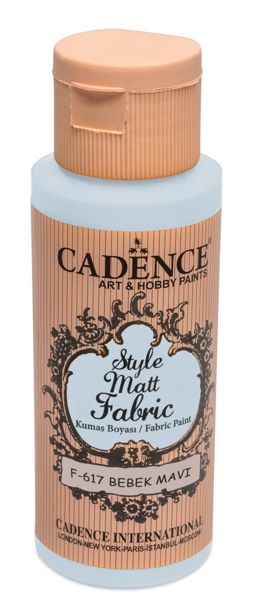 Levně Textilní barva Cadence Style Matt Fabric - miminkovská modrá / 50 ml