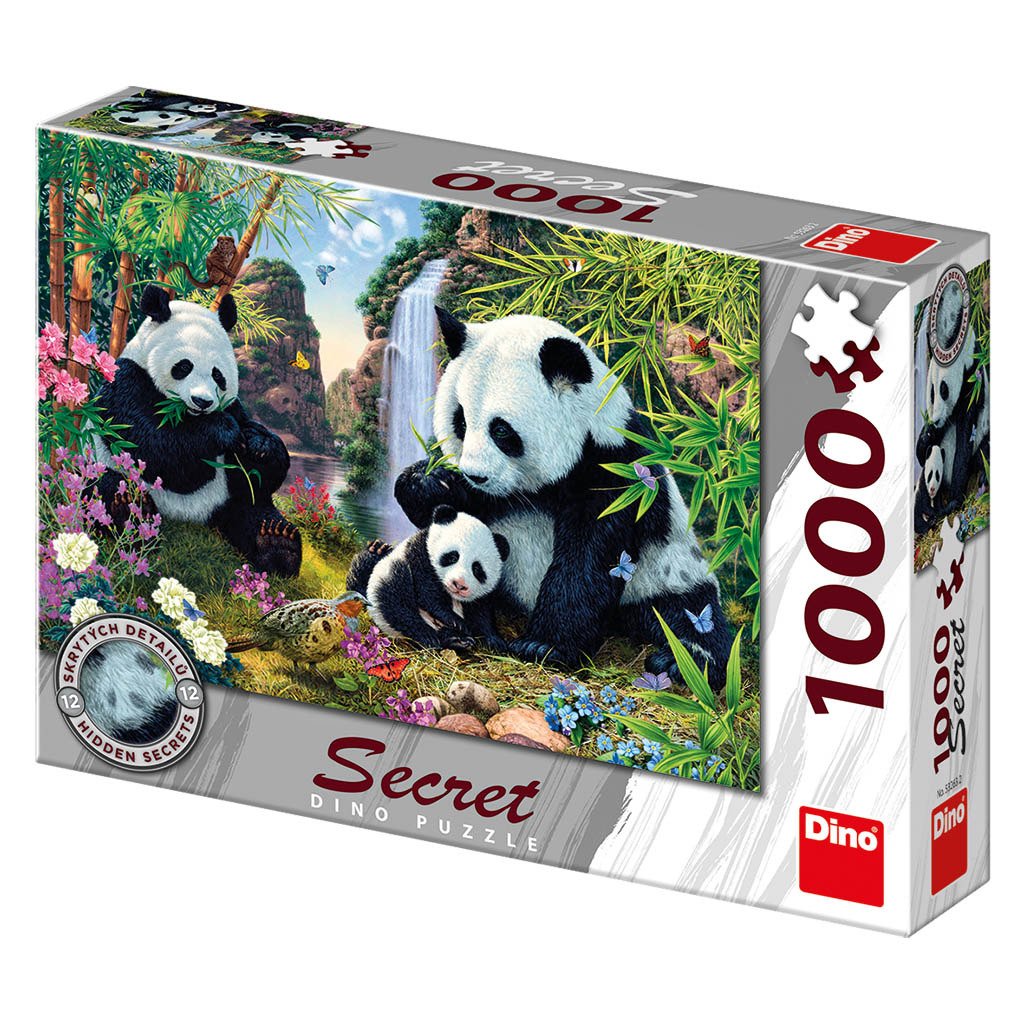 Levně Pandy: secret collection puzzle 1000 dílků - Dino