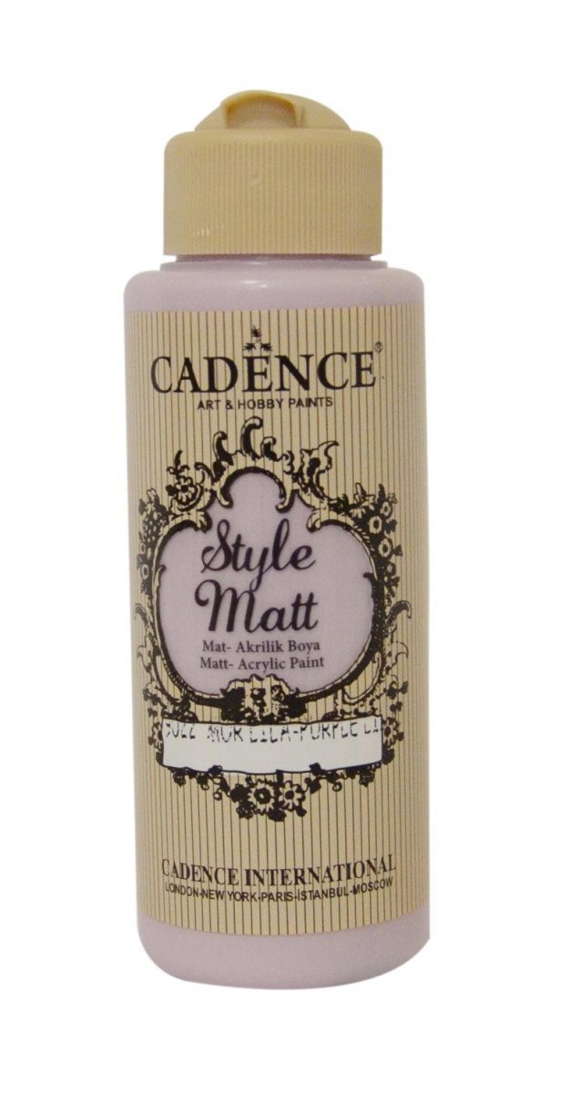 Levně Matná akrylová barva Cadence Style Matt - fialová lila / 120 ml