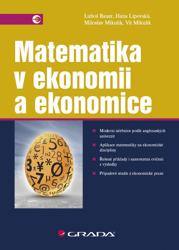 Levně Matematika v ekonomii a ekonomice - Luboš Bauer