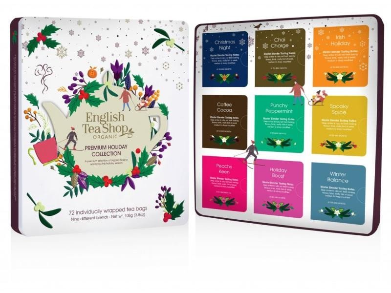 Levně English Tea Shop Čaj Premium Holiday Collection bio vánoční bílá 108 g, 72 ks