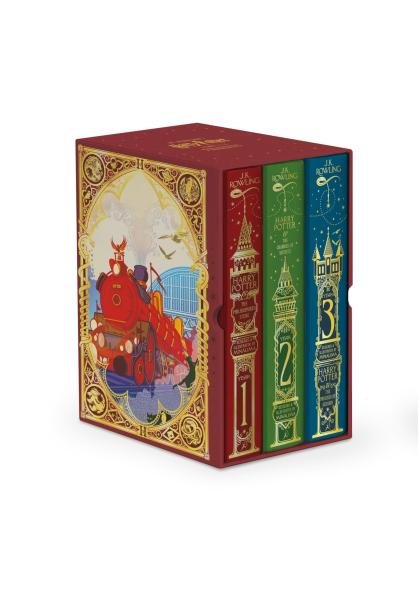 Levně Harry Potter 1-3 Box Set: MinaLima Edition - Joanne Kathleen Rowling