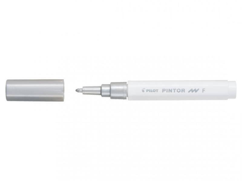 PILOT Pintor Fine akrylový popisovač 0,9-1,5mm - stříbrný