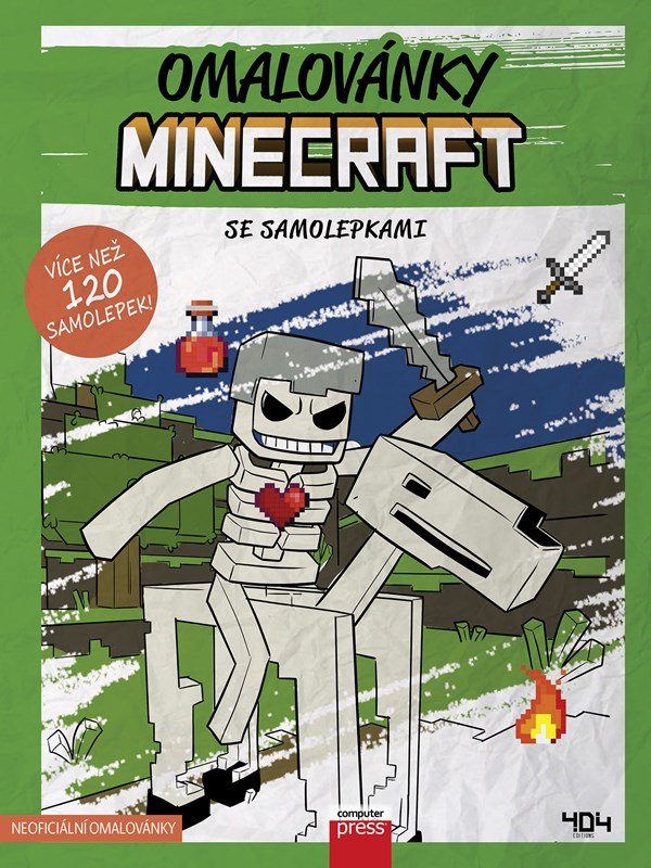 Levně Omalovánky Minecraft se samolepkami - kolektiv.