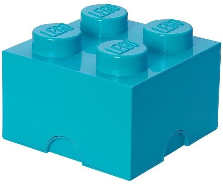 Levně Úložný box LEGO 4 - azurový