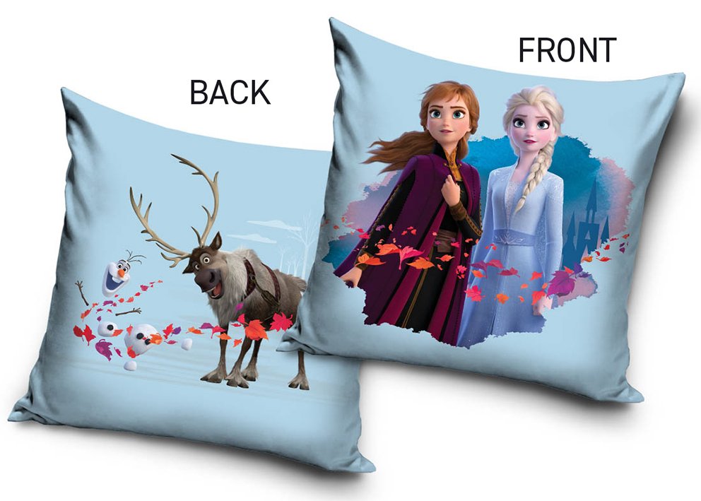 Levně Povlak na polštářek Ledové Království Anna Elsa Sven a Olaf