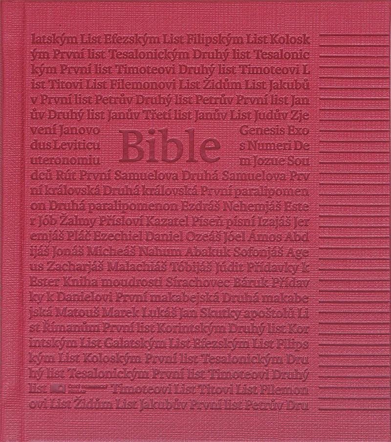 Levně Bible poznámková (korálová)