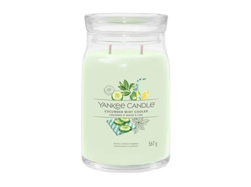 Levně YANKEE CANDLE Cucumber Mint Cooler svíčka 567g / 2 knoty (Signature velký)