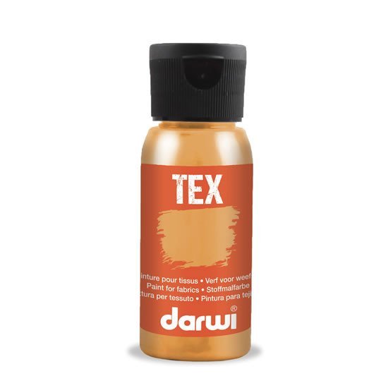 Levně DARWI TEX barva na textil - Metalická měděná 50 ml