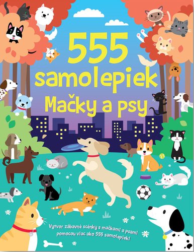 Levně 555 samolepiek Mačky a psy