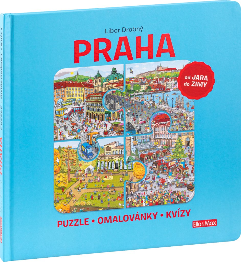 PRAHA - Puzzle, omalovánky, kvízy - Libor Drobný