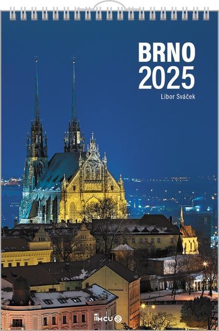 Levně Kalendář 2025 Brno - nástěnný - Libor Sváček