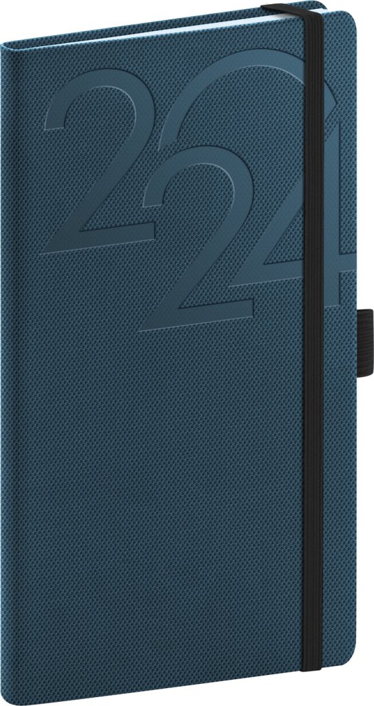 Levně Diář 2024: Ajax - modrý, kapesní, 9 × 15,5 cm