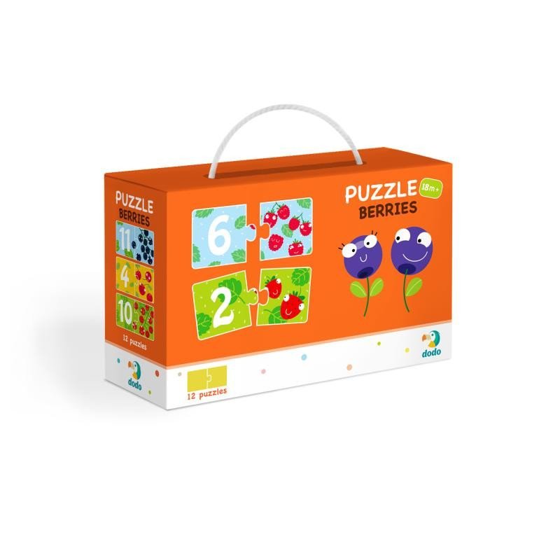 Levně Dodo Puzzle Duo Čísla Brouci 12x2 dílků - TM Toys