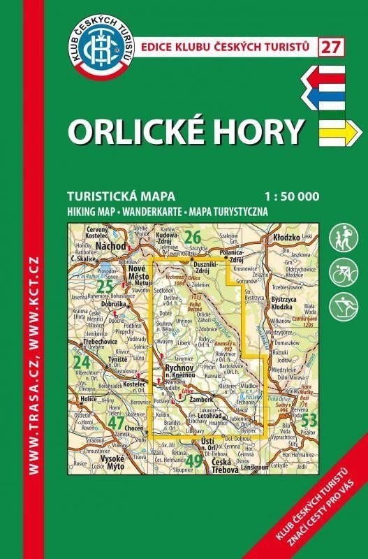 Levně KČT 27 Orlické hory 1:50 000 Turistická mapa
