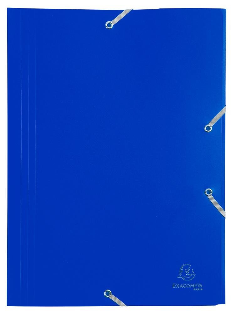 Levně Exacompta spisové desky s gumičkou - modré