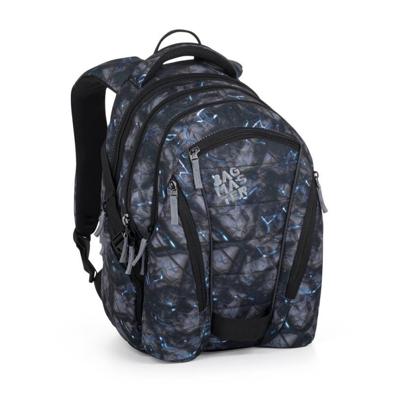 Levně Bagmaster Studentský batoh Bag 24 A Šedo-modrý
