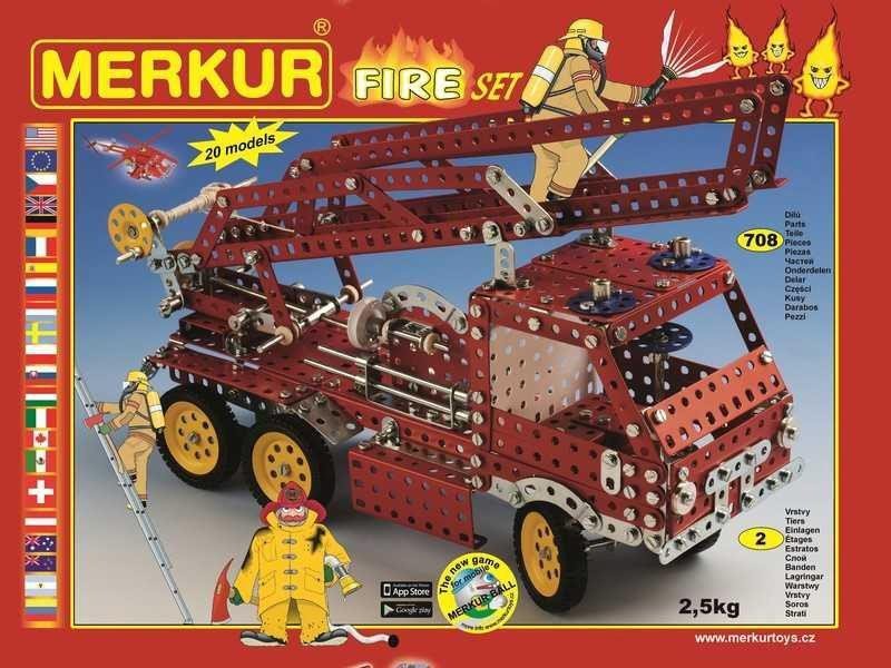 Levně Merkur Fire Set 708 dílů, 20 modelů