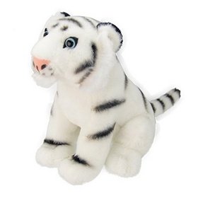 Levně Plyšový tygr bílý 20 cm