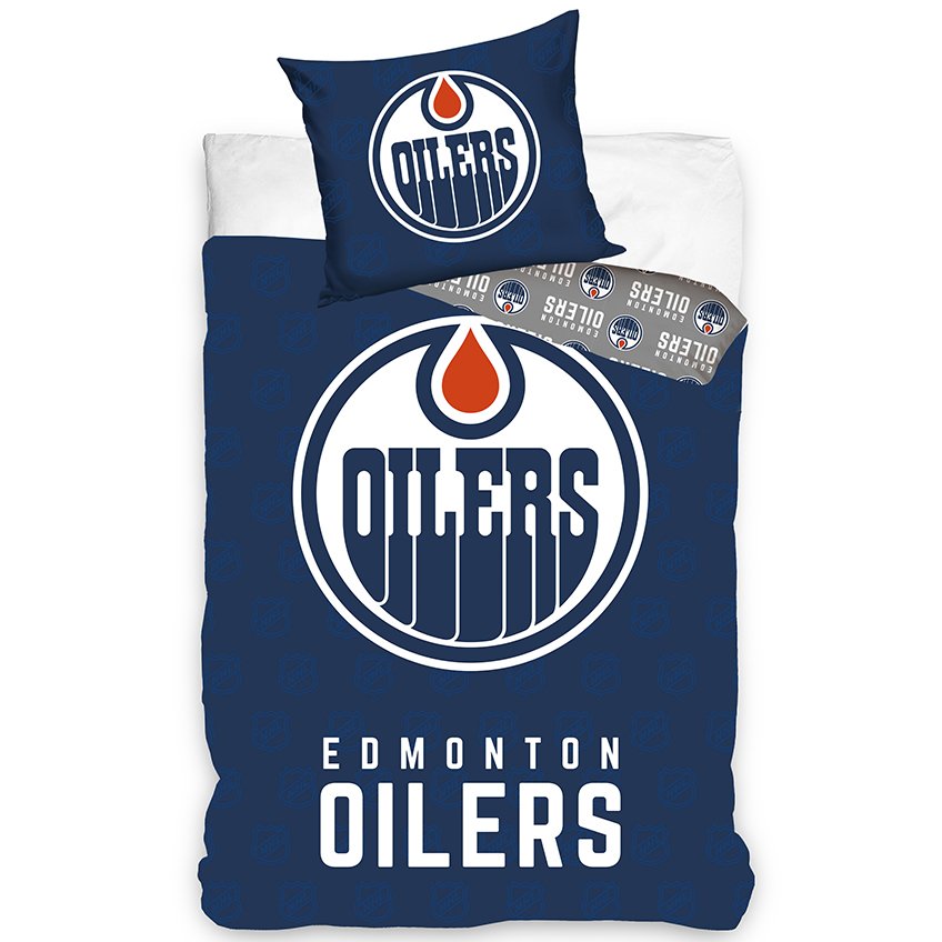 Levně Hokejové povlečení NHL Edmonton Oilers Shields Velikost: 135x200 + 80x80 cm