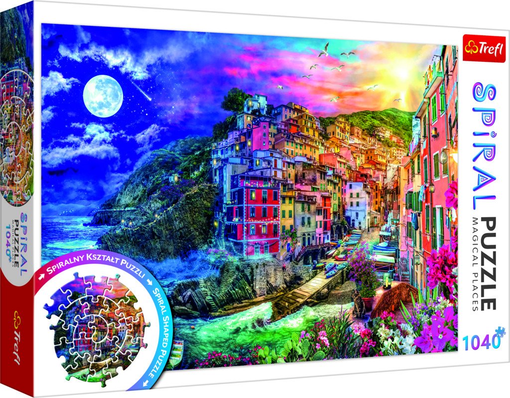 Trefl Spiral Puzzle Kouzelný záliv, Cinque Terre / 1040 dílků - Trefl