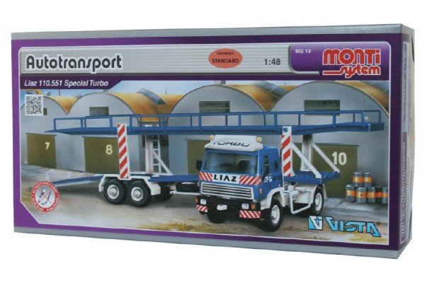 Levně Stavebnice Monti System MS 19 Autotransport Liaz 1:48 v krabici 31,5x16,5x7,5cm