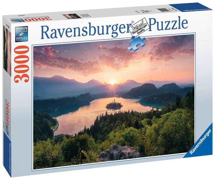 Levně Ravensburger Puzzle - Jezero Bled, Slovinsko 3000 dílků