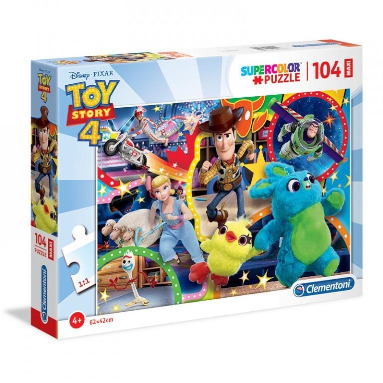 Levně Clementoni Puzzle Maxi Toy Story 4 / 104 dílků - Comansi