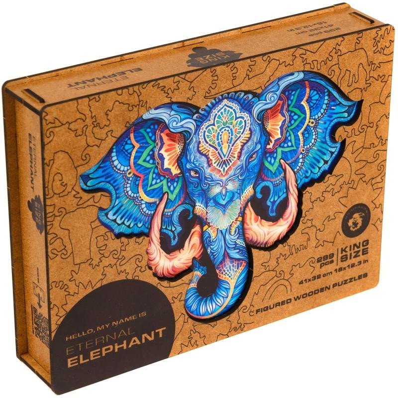 Levně Unidragon dřevěné puzzle - Slon velikost L