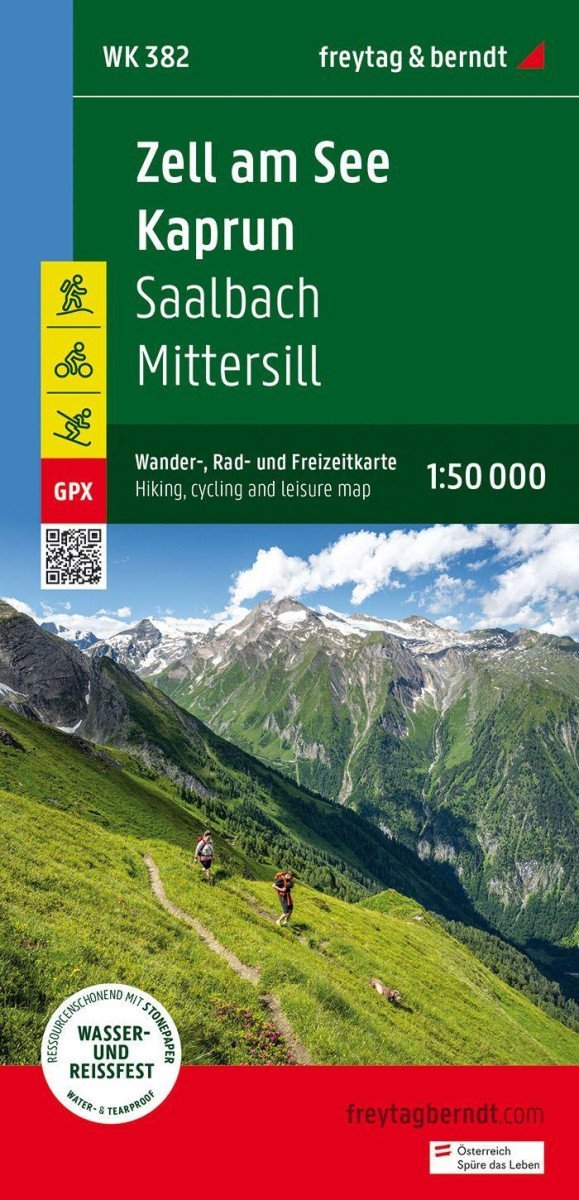 Zell am See-Kaprun 1:50 000 / turistická a cykloturistická mapa