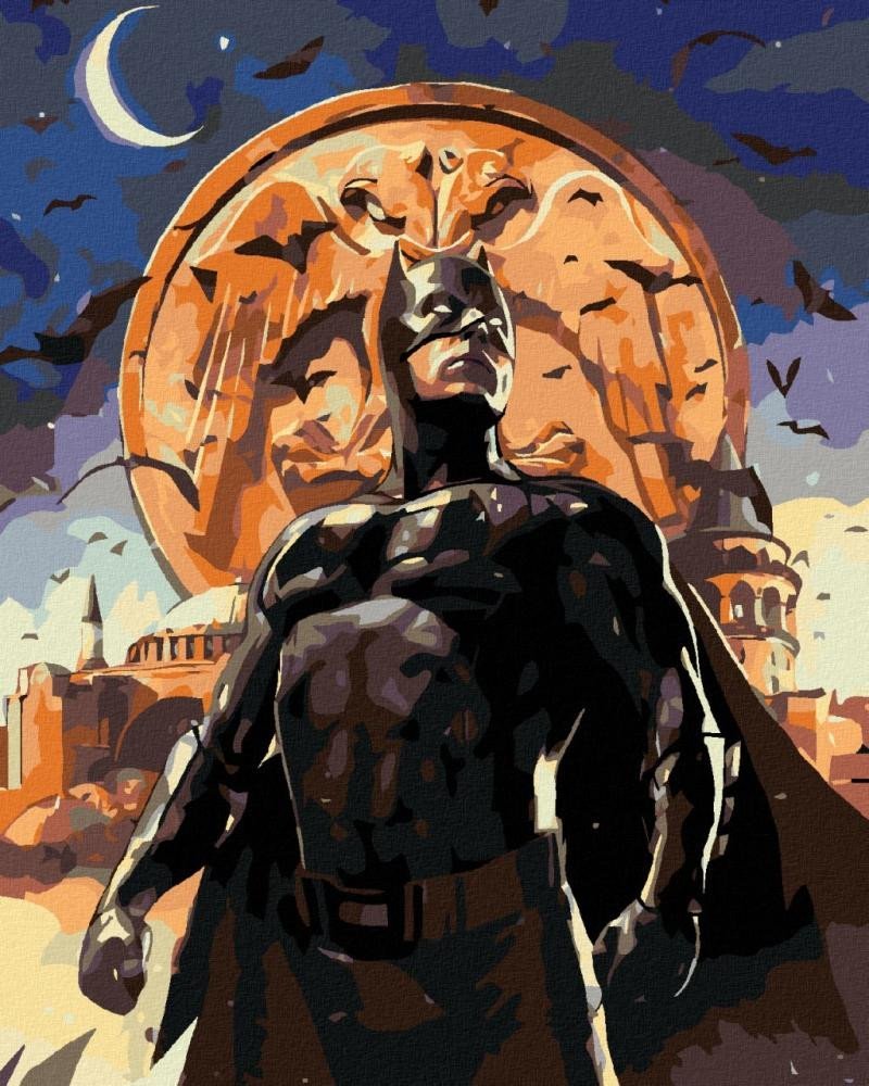 Levně Malování podle čísel 40 x 50 cm Batman - v nočním městě