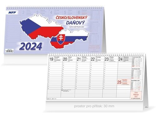 Levně Česko/slovenský 2024 - stolní kalendář