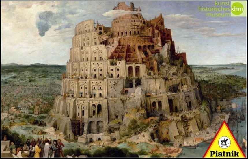 Piatnik Puzzle Bruegel - Babylonská věž 5639 1000 dílků