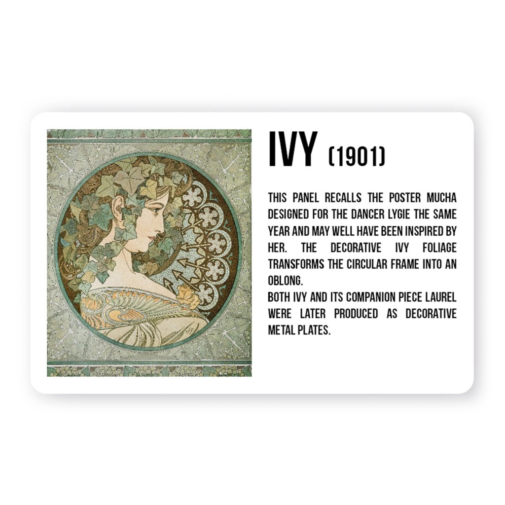 Levně Magnet Alfons Mucha - Ivy