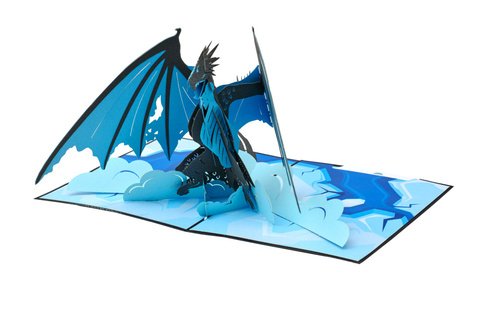 Levně 3D přání Ledový drak