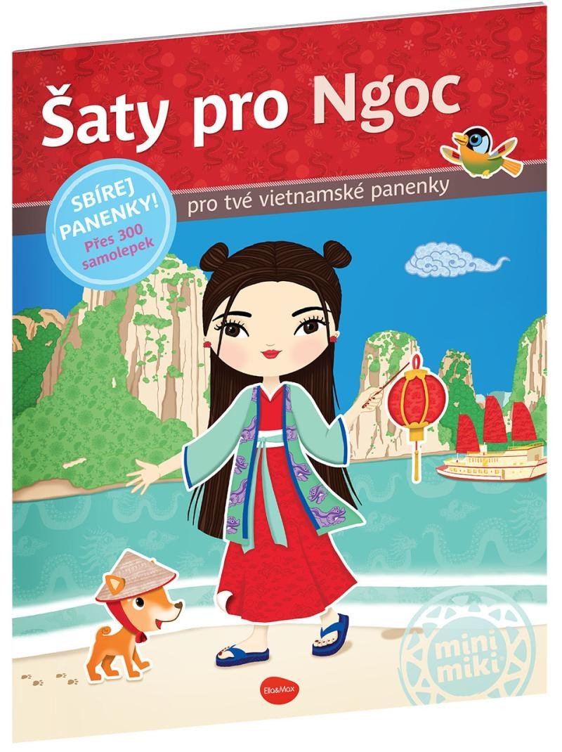 Levně Šaty pro Ngoc - 300 samolepek pro tvé vietnamské panenky - Ema Potužníková