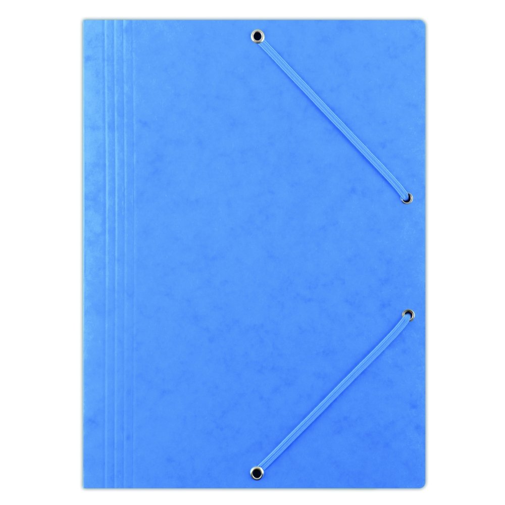 Levně DONAU spisové desky s gumičkou, A4, prešpán 390 g/m², modré - 10ks